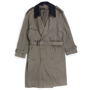 RALPH LAUREN Double Breasted Belted Trench Coat‎ Wool Collar Old Money Preppy